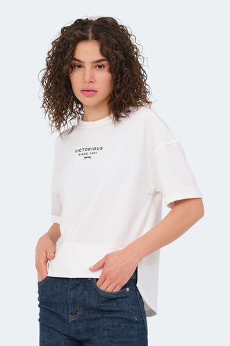 Slazenger VILLAGE Women's T-Shirt Ecru - Thumbnail