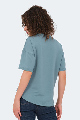 Slazenger VILLAGE Women's T-Shirt Sea Green - Thumbnail