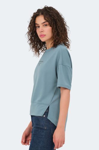 Slazenger VILLAGE Women's T-Shirt Sea Green - Thumbnail