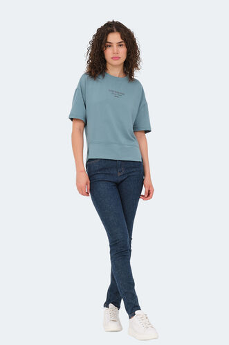 Slazenger VILLAGE Women's T-Shirt Sea Green - Thumbnail