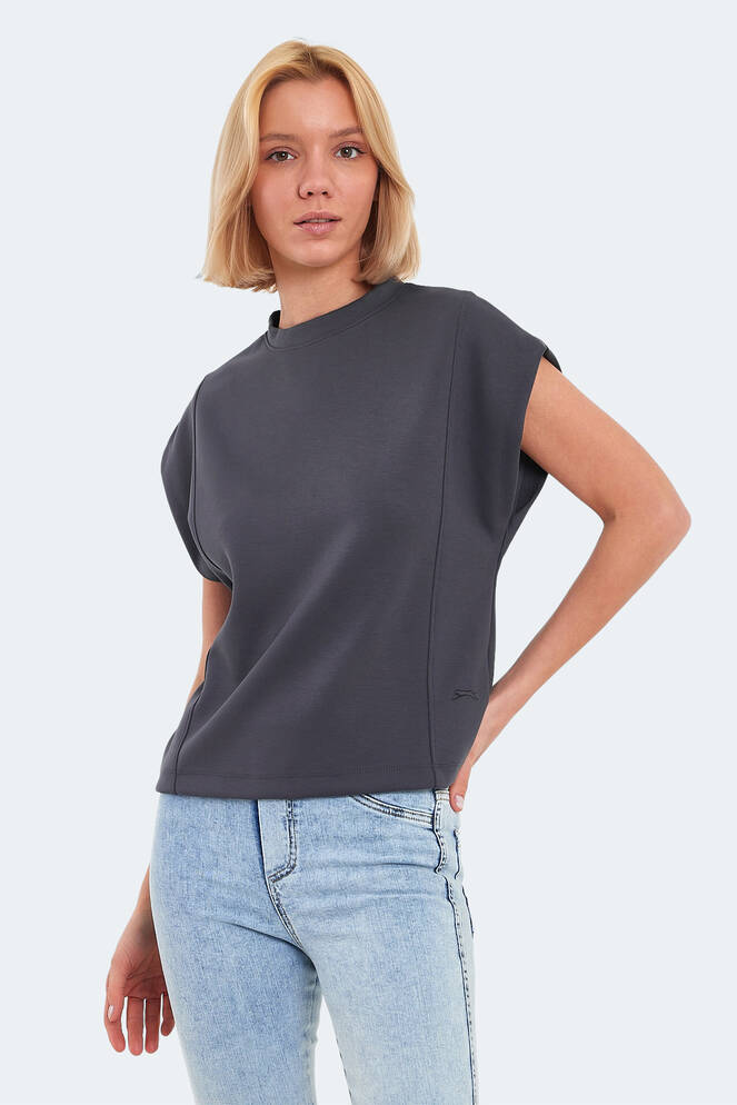 Slazenger VINCENZA Women's T-Shirt Dark Gray