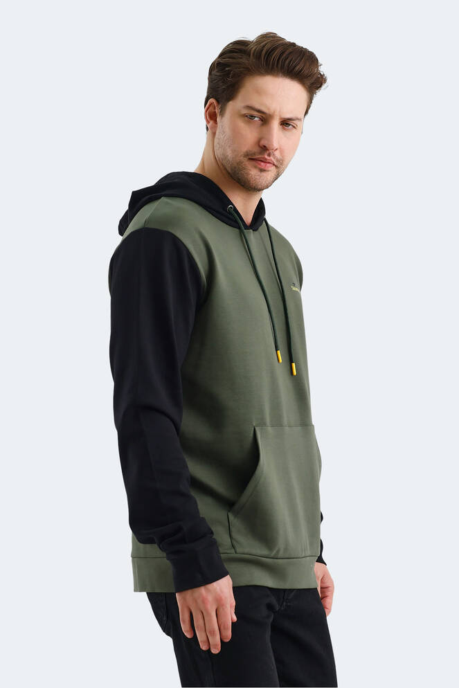 Slazenger VIOLA Erkek Sweatshirt Haki - Siyah