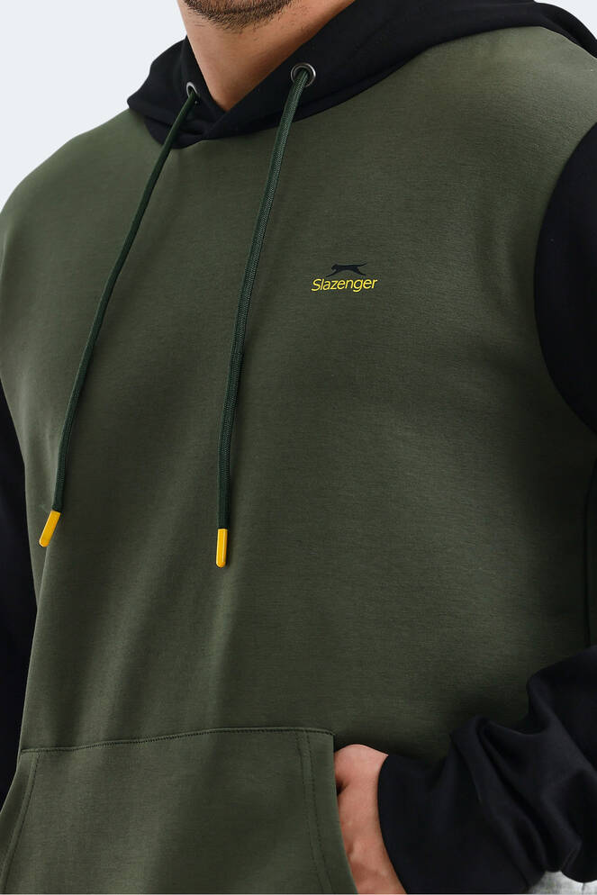 Slazenger VIOLA Erkek Sweatshirt Haki - Siyah