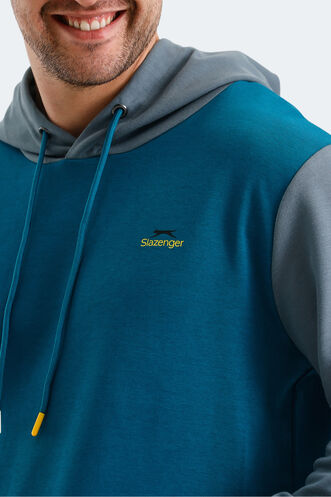 Slazenger VIOLA Erkek Sweatshirt Petrol - Thumbnail