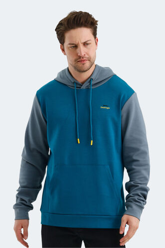 Slazenger VIOLA Erkek Sweatshirt Petrol - Thumbnail