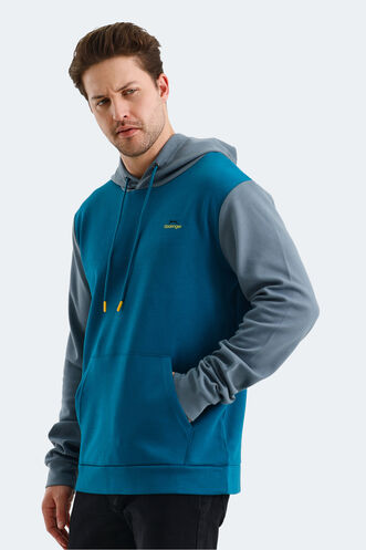 Slazenger VIOLA Erkek Sweatshirt Petrol - Thumbnail