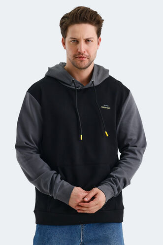 Slazenger VIOLA Men's Sweatshirt Black - Grey - Thumbnail