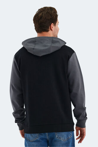 Slazenger VIOLA Men's Sweatshirt Black - Grey - Thumbnail