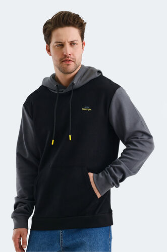 Slazenger VIOLA Men's Sweatshirt Black - Grey - Thumbnail