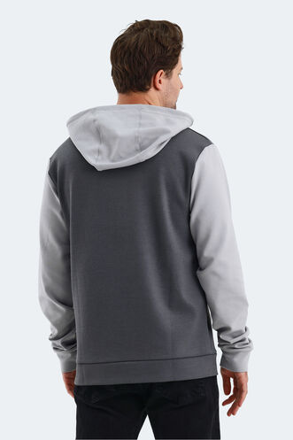 Slazenger VIOLA Men's Sweatshirt Dark Grey - Black - Thumbnail