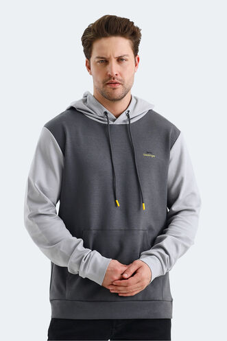 Slazenger VIOLA Men's Sweatshirt Dark Grey - Black - Thumbnail