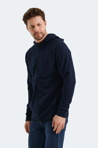 Slazenger VIOLET Erkek Sweatshirt Lacivert - Thumbnail