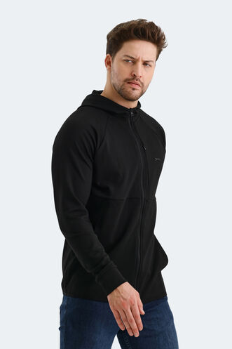 Slazenger VIOLET Erkek Sweatshirt Siyah - Thumbnail