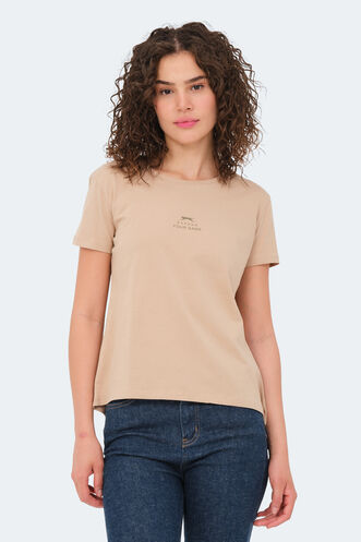 Slazenger - Slazenger VIRAJ Women's T-Shirt Beige