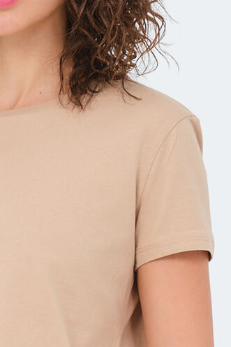 Slazenger VIRAJ Women's T-Shirt Beige - Thumbnail