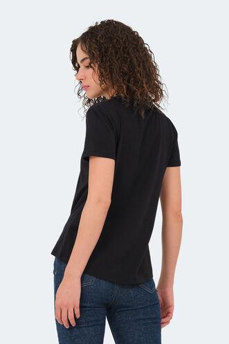 Slazenger VIRAJ Women's T-Shirt Black - Thumbnail