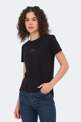 Slazenger VIRAJ Women's T-Shirt Black - Thumbnail