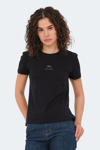 Slazenger VIRAJ Women's T-Shirt Black - Thumbnail