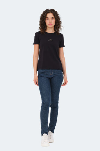 Slazenger VIRAJ Women's T-Shirt Black - Thumbnail