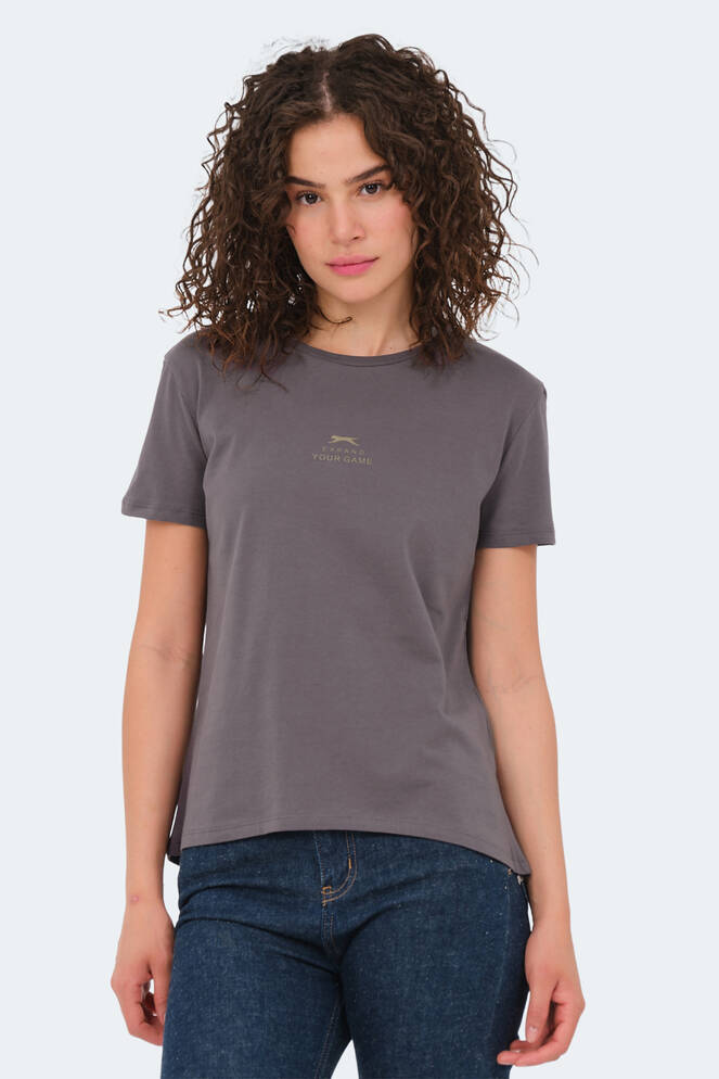 Slazenger VIRAJ Women's T-Shirt Dark Gray