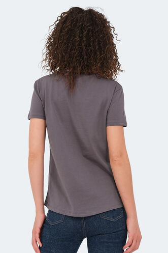 Slazenger VIRAJ Women's T-Shirt Dark Gray - Thumbnail