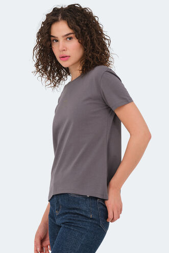 Slazenger VIRAJ Women's T-Shirt Dark Gray - Thumbnail