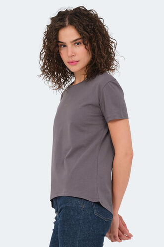 Slazenger VIRAJ Women's T-Shirt Dark Gray - Thumbnail