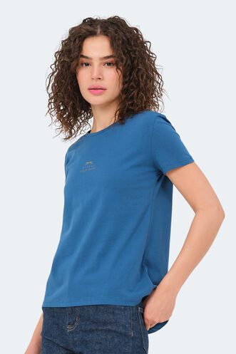 Slazenger VIRAJ Women's T-Shirt Petrol - Thumbnail