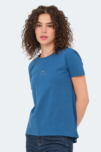 Slazenger VIRAJ Women's T-Shirt Petrol - Thumbnail