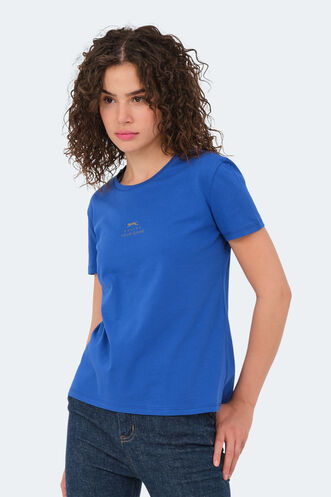 Slazenger VIRAJ Women's T-Shirt Royal Blue - Thumbnail