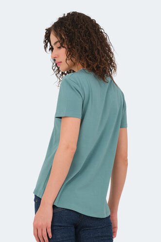 Slazenger VIRAJ Women's T-Shirt Sea Green - Thumbnail