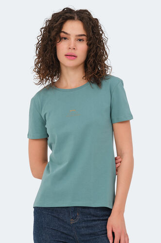 Slazenger VIRAJ Women's T-Shirt Sea Green - Thumbnail