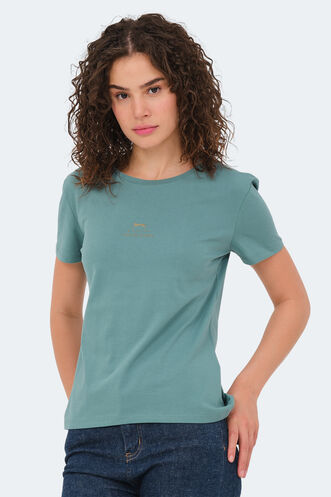 Slazenger VIRAJ Women's T-Shirt Sea Green - Thumbnail