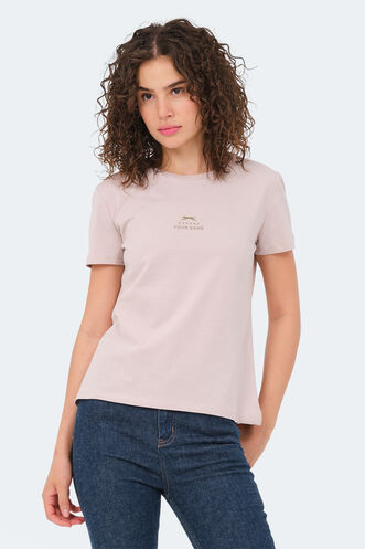 Slazenger VIRAJ Women's T-Shirt Stone Gray - Thumbnail