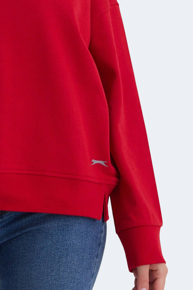 Slazenger VIRTUE Kadın Sweatshirt Kırmızı