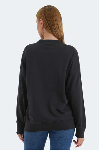 Slazenger VIRTUE Women's Sweatshirt Black - Thumbnail