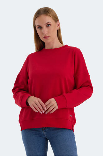 Slazenger VIRTUE Women's Sweatshirt Red - Thumbnail