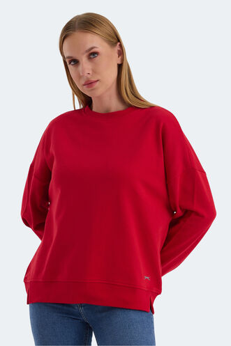 Slazenger VIRTUE Women's Sweatshirt Red - Thumbnail