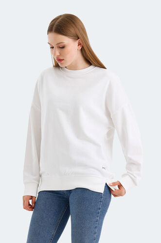 Slazenger VIRTUE Women's Sweatshirt White - Thumbnail