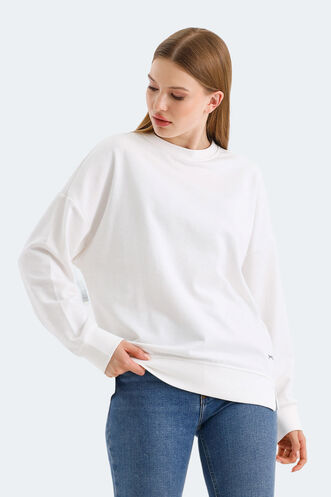 Slazenger VIRTUE Women's Sweatshirt White - Thumbnail