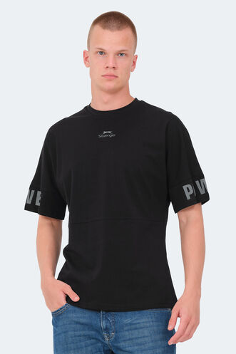 Slazenger VISION Men's T-Shirt Black - Thumbnail