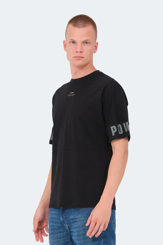 Slazenger VISION Men's T-Shirt Black - Thumbnail