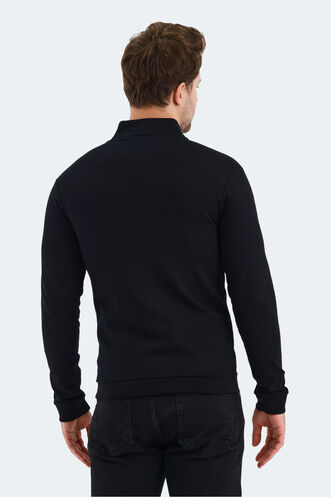 Slazenger VISUAL Men's Sweatshirt Black - Thumbnail