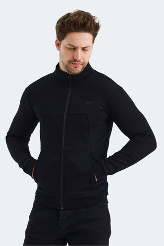 Slazenger VISUAL Men's Sweatshirt Black - Thumbnail