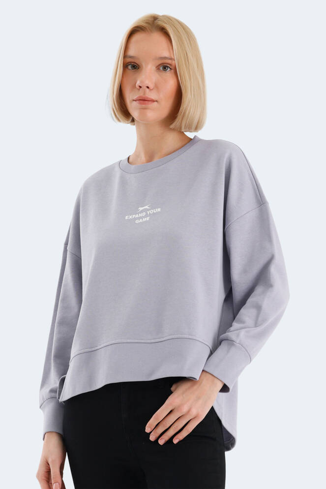 Slazenger VITAL OVERSIZE Kadın Sweatshirt Lila