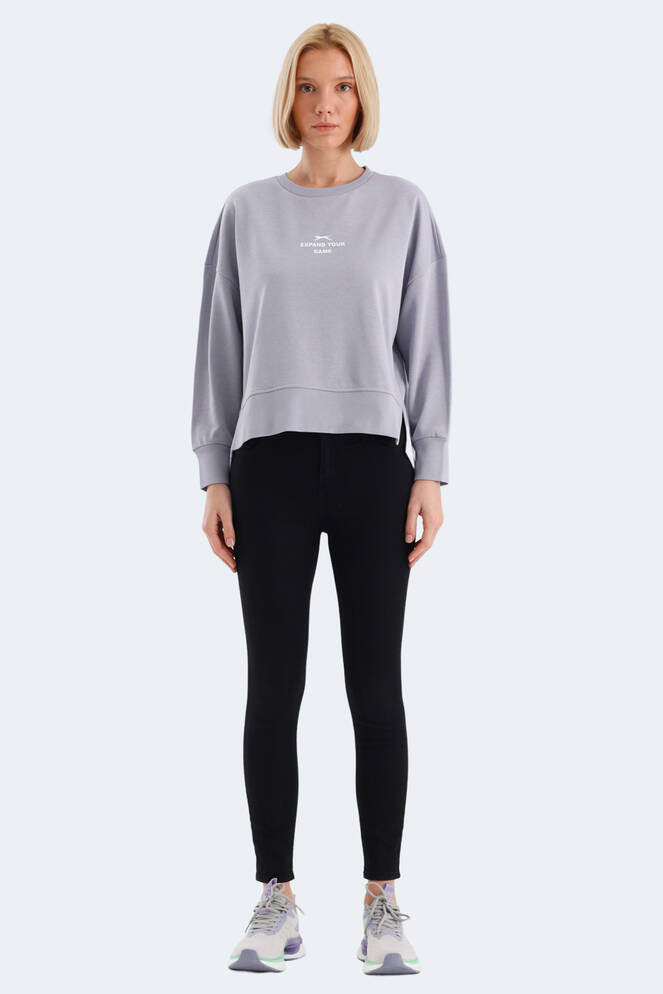 Slazenger VITAL OVERSIZE Kadın Sweatshirt Lila