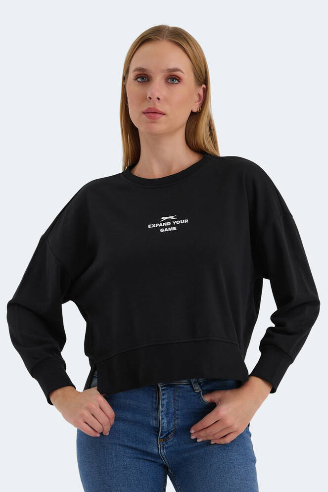 Slazenger VITAL OVERSIZE Women's Sweatshirt Black