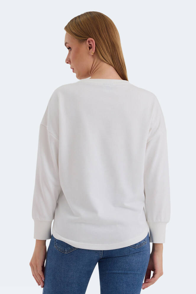 Slazenger VITAL OVERSIZE Women's Sweatshirt White