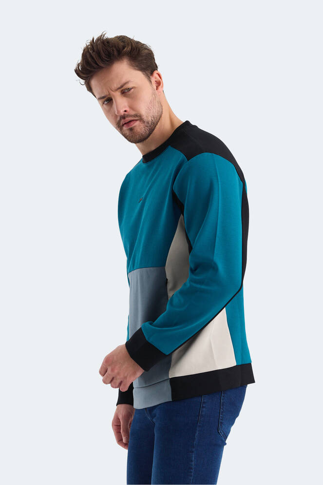 Slazenger VITALI Erkek Sweatshirt Petrol