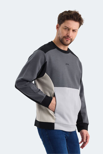 Slazenger VITALI Erkek Sweatshirt Siyah - Thumbnail